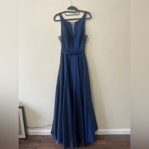 Sherri Hill Navy Blue Dress Gown